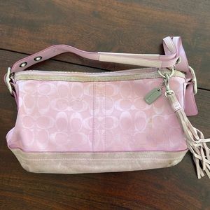 Pink coach purse